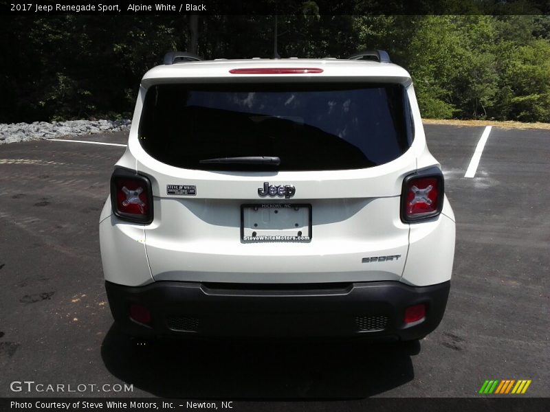 Alpine White / Black 2017 Jeep Renegade Sport