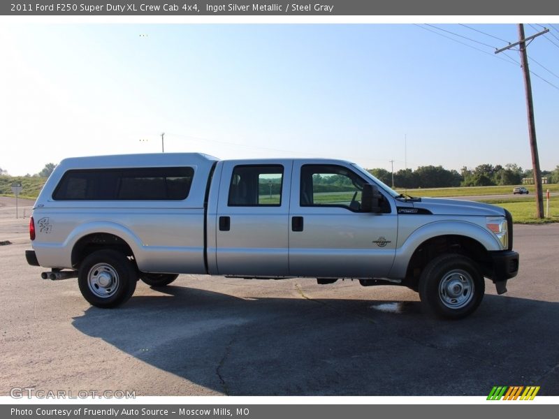 Ingot Silver Metallic / Steel Gray 2011 Ford F250 Super Duty XL Crew Cab 4x4