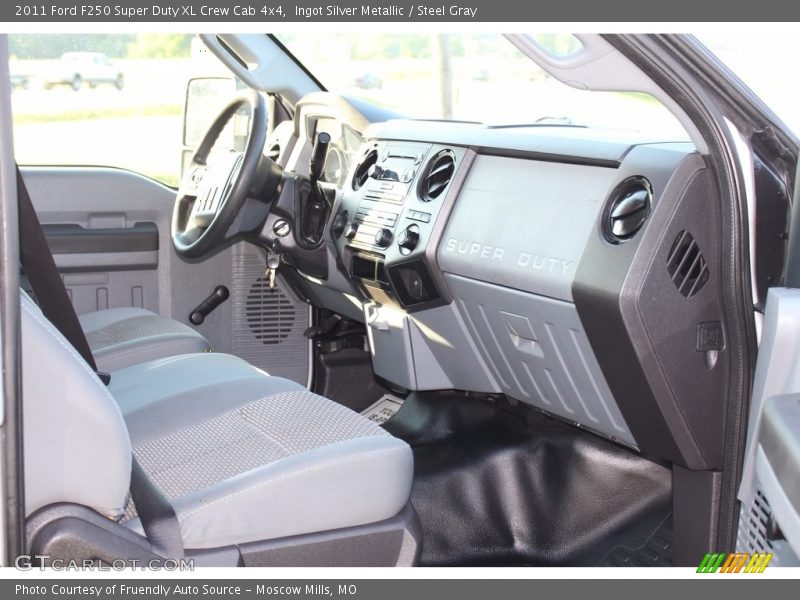 Ingot Silver Metallic / Steel Gray 2011 Ford F250 Super Duty XL Crew Cab 4x4