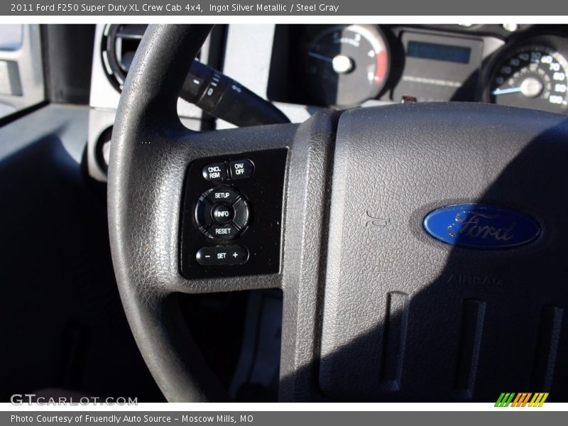 Ingot Silver Metallic / Steel Gray 2011 Ford F250 Super Duty XL Crew Cab 4x4