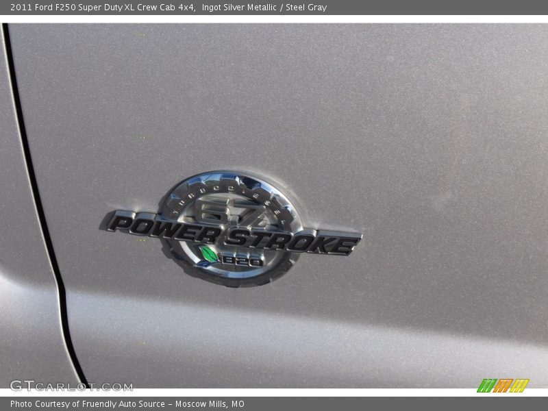 Ingot Silver Metallic / Steel Gray 2011 Ford F250 Super Duty XL Crew Cab 4x4