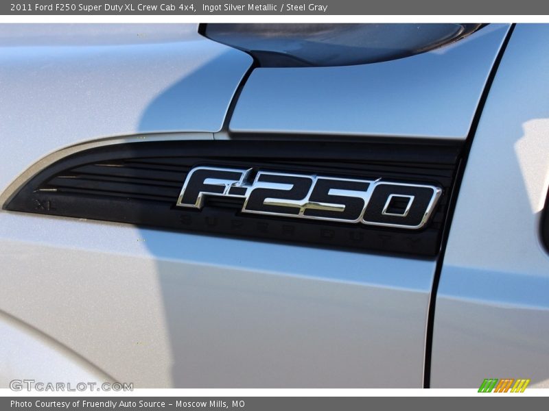 Ingot Silver Metallic / Steel Gray 2011 Ford F250 Super Duty XL Crew Cab 4x4