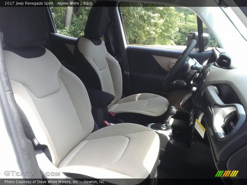 Alpine White / Black 2017 Jeep Renegade Sport