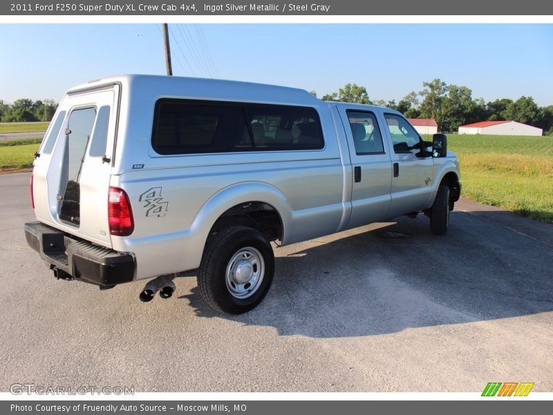 Ingot Silver Metallic / Steel Gray 2011 Ford F250 Super Duty XL Crew Cab 4x4