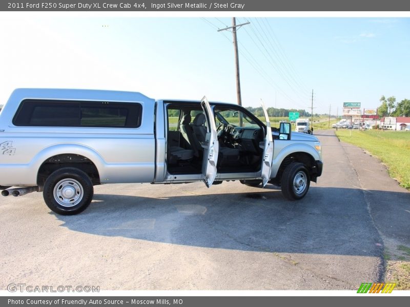 Ingot Silver Metallic / Steel Gray 2011 Ford F250 Super Duty XL Crew Cab 4x4