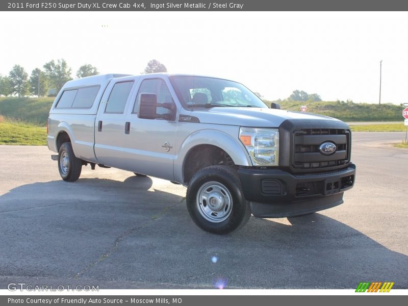 Ingot Silver Metallic / Steel Gray 2011 Ford F250 Super Duty XL Crew Cab 4x4