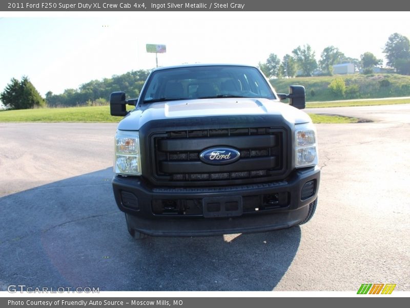 Ingot Silver Metallic / Steel Gray 2011 Ford F250 Super Duty XL Crew Cab 4x4
