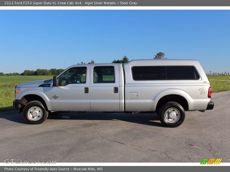 Ingot Silver Metallic / Steel Gray 2011 Ford F250 Super Duty XL Crew Cab 4x4
