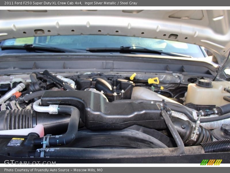 Ingot Silver Metallic / Steel Gray 2011 Ford F250 Super Duty XL Crew Cab 4x4