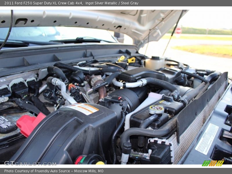 Ingot Silver Metallic / Steel Gray 2011 Ford F250 Super Duty XL Crew Cab 4x4