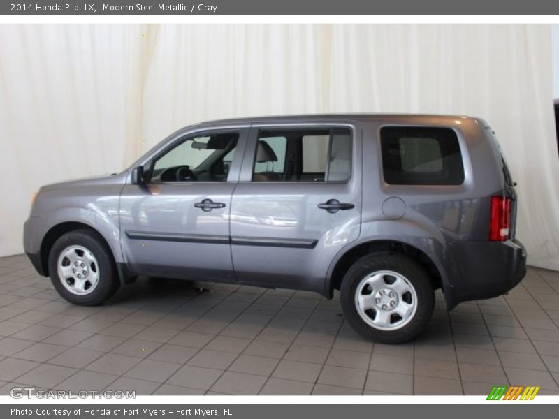 Modern Steel Metallic / Gray 2014 Honda Pilot LX