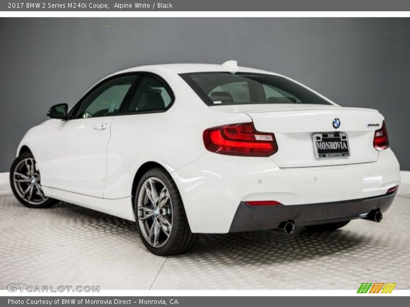 Alpine White / Black 2017 BMW 2 Series M240i Coupe