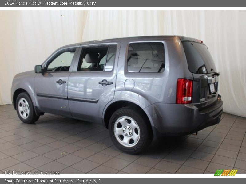 Modern Steel Metallic / Gray 2014 Honda Pilot LX