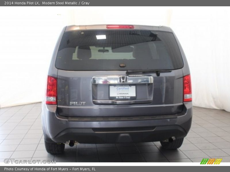 Modern Steel Metallic / Gray 2014 Honda Pilot LX