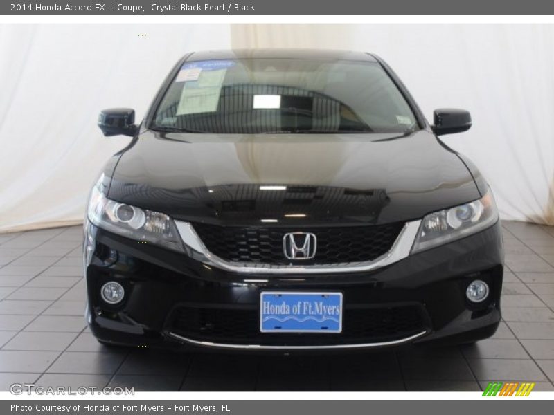 Crystal Black Pearl / Black 2014 Honda Accord EX-L Coupe