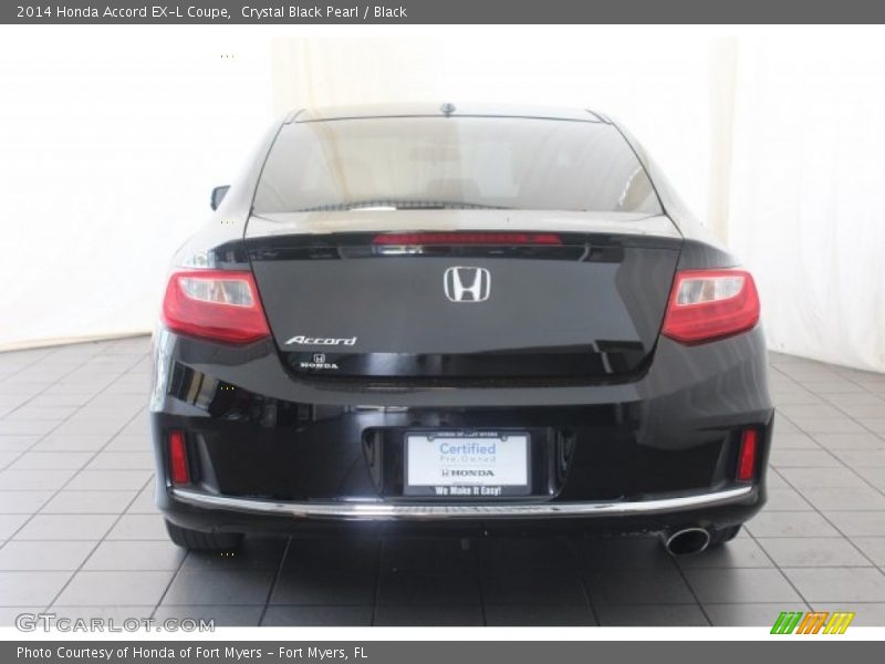 Crystal Black Pearl / Black 2014 Honda Accord EX-L Coupe