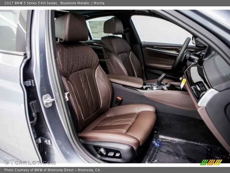 Bluestone Metallic / Mocha 2017 BMW 5 Series 540i Sedan
