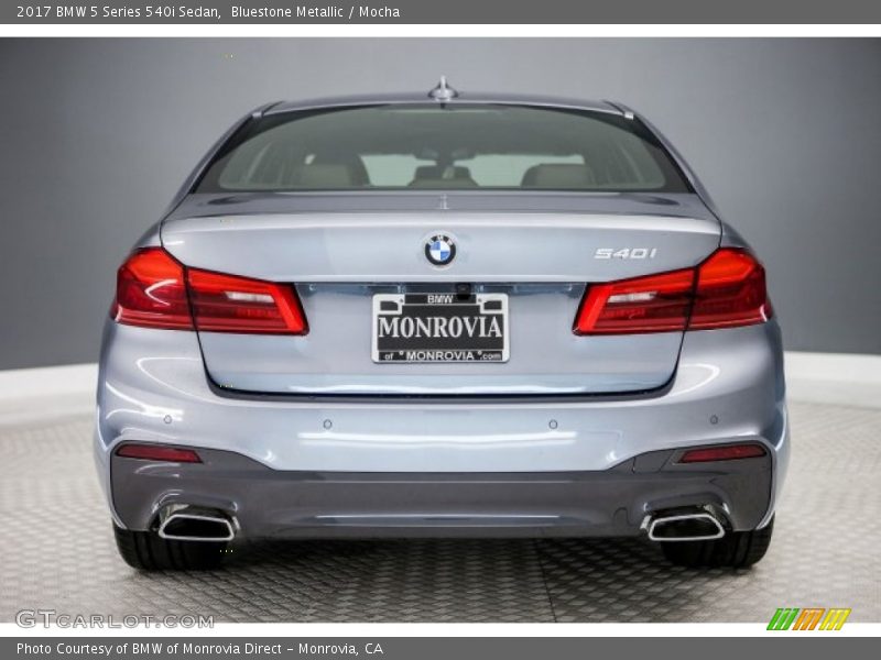 Bluestone Metallic / Mocha 2017 BMW 5 Series 540i Sedan