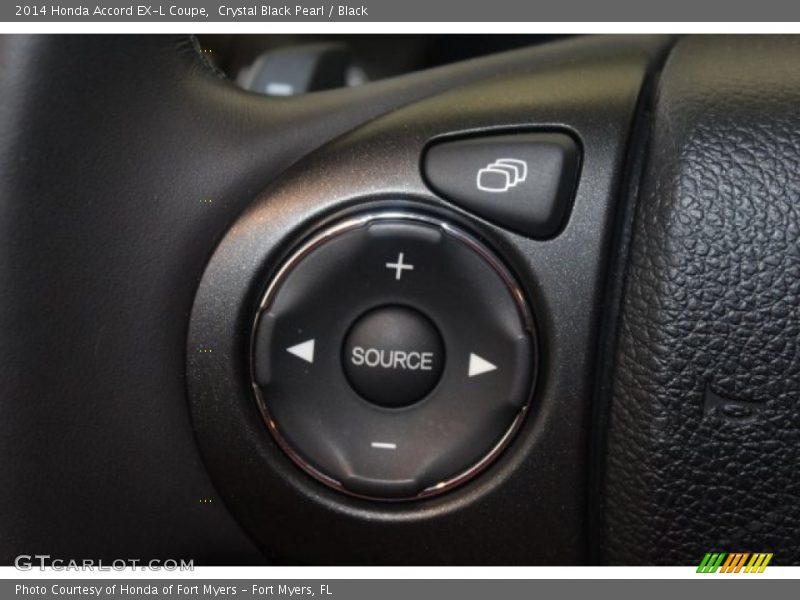 Crystal Black Pearl / Black 2014 Honda Accord EX-L Coupe