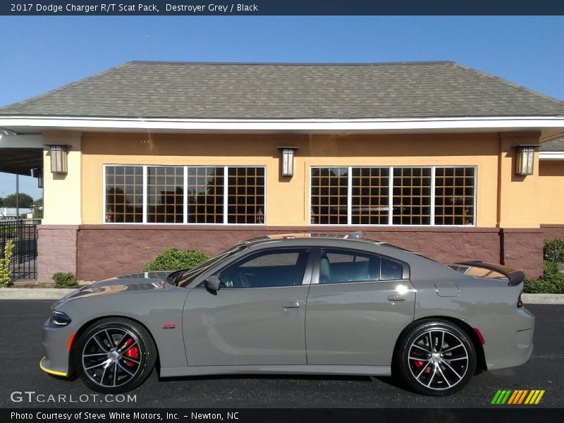 Destroyer Grey / Black 2017 Dodge Charger R/T Scat Pack