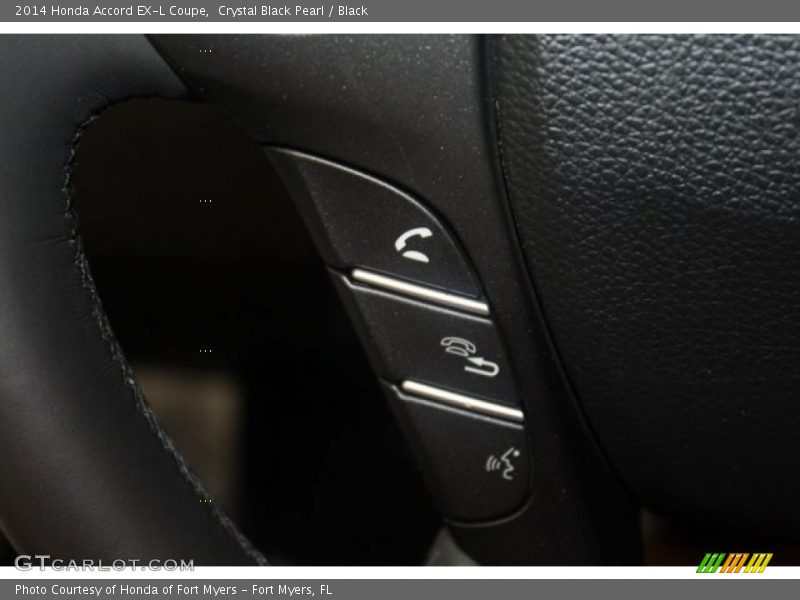 Crystal Black Pearl / Black 2014 Honda Accord EX-L Coupe