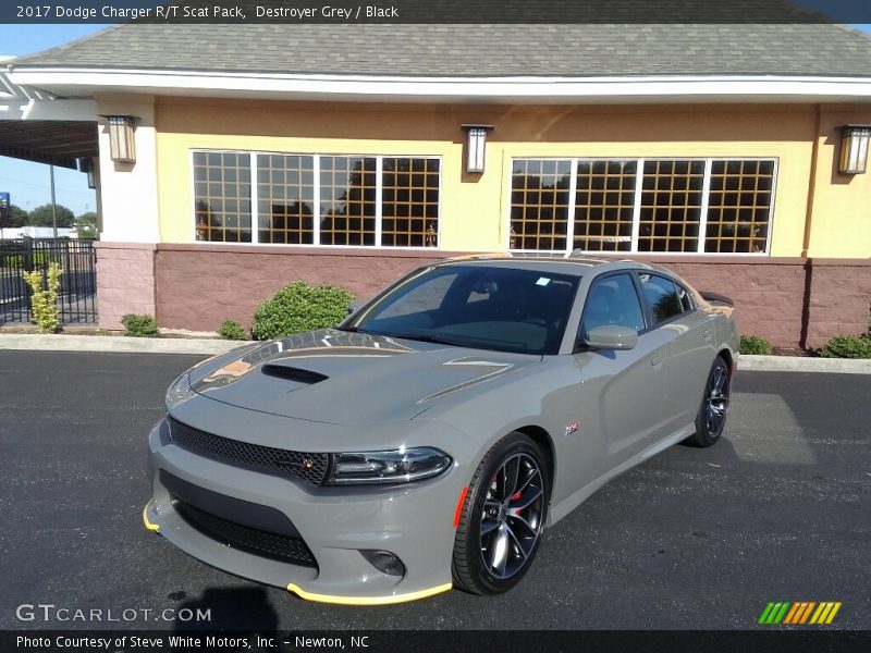 Destroyer Grey / Black 2017 Dodge Charger R/T Scat Pack