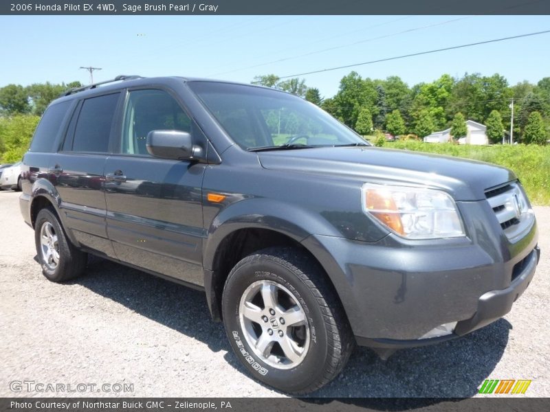 Sage Brush Pearl / Gray 2006 Honda Pilot EX 4WD