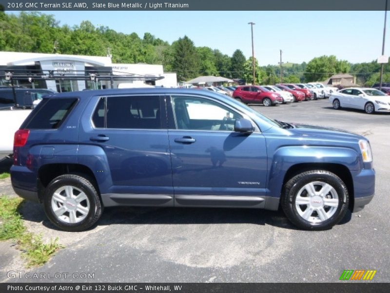 Slate Blue Metallic / Light Titanium 2016 GMC Terrain SLE AWD