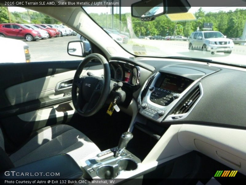 Slate Blue Metallic / Light Titanium 2016 GMC Terrain SLE AWD