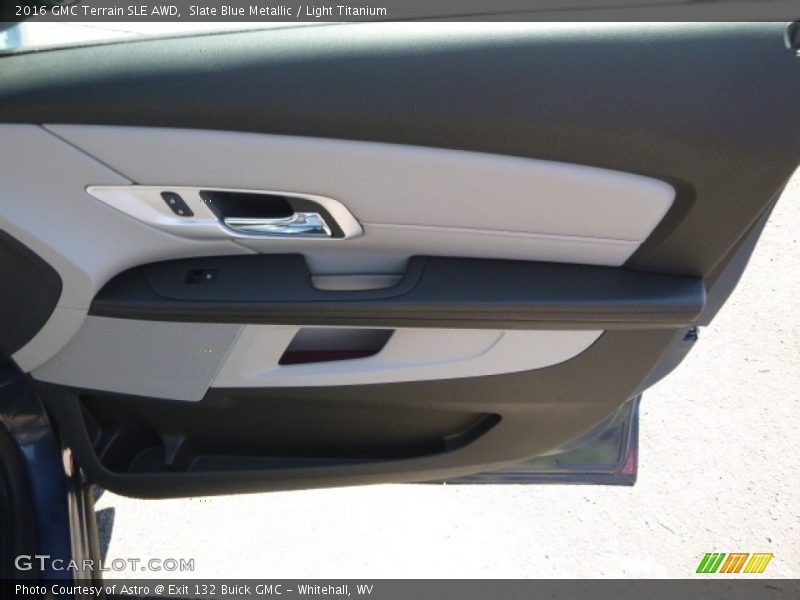 Slate Blue Metallic / Light Titanium 2016 GMC Terrain SLE AWD