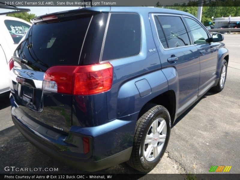 Slate Blue Metallic / Light Titanium 2016 GMC Terrain SLE AWD