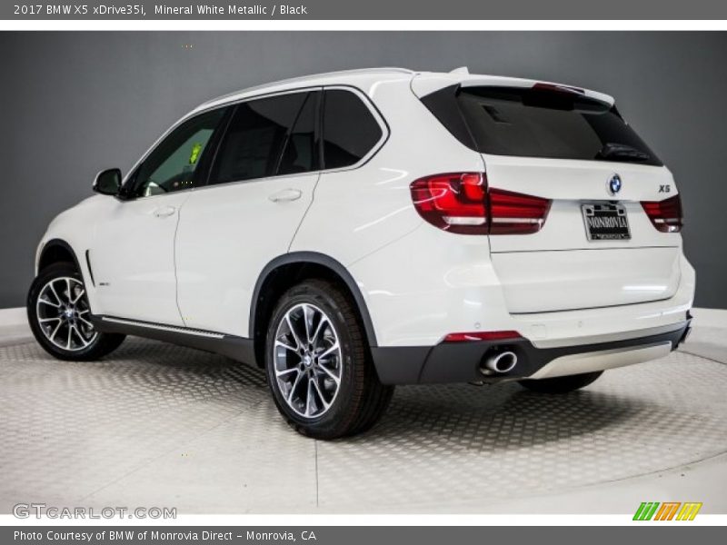 Mineral White Metallic / Black 2017 BMW X5 xDrive35i