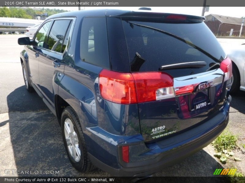 Slate Blue Metallic / Light Titanium 2016 GMC Terrain SLE AWD