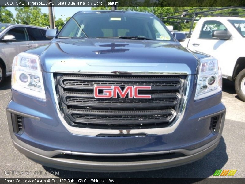 Slate Blue Metallic / Light Titanium 2016 GMC Terrain SLE AWD