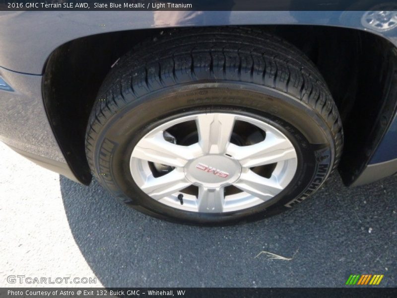 Slate Blue Metallic / Light Titanium 2016 GMC Terrain SLE AWD