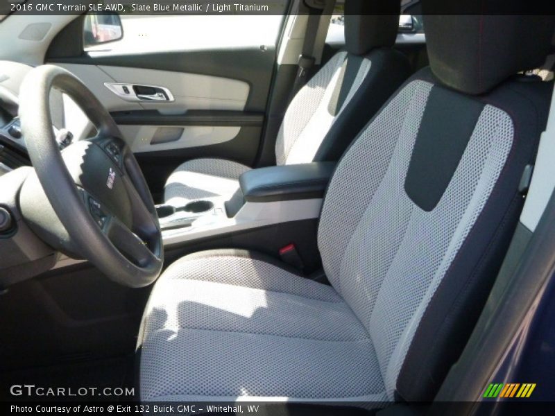 Slate Blue Metallic / Light Titanium 2016 GMC Terrain SLE AWD
