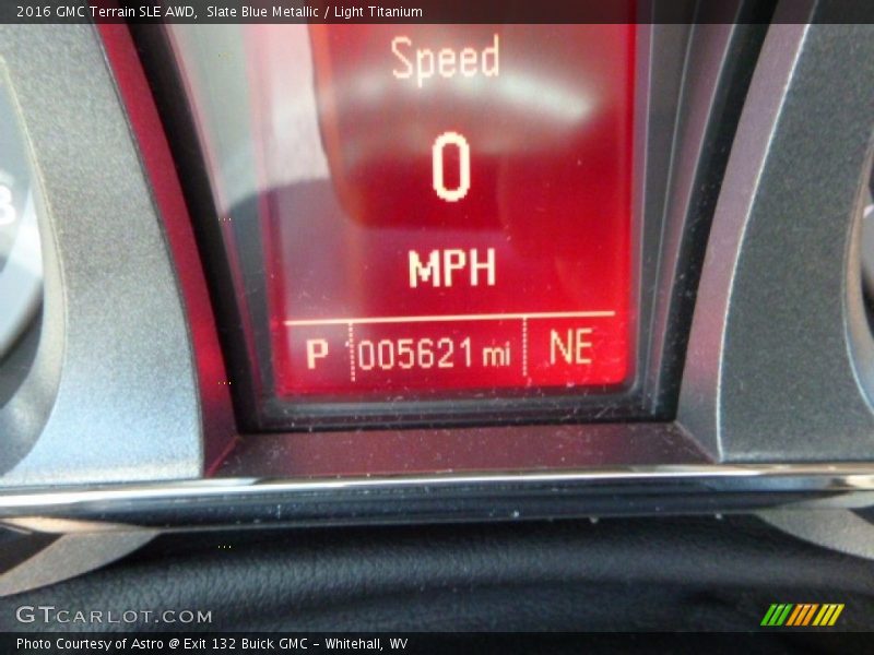 Slate Blue Metallic / Light Titanium 2016 GMC Terrain SLE AWD
