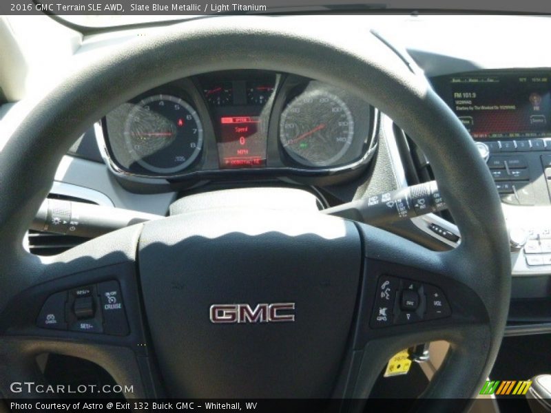 Slate Blue Metallic / Light Titanium 2016 GMC Terrain SLE AWD