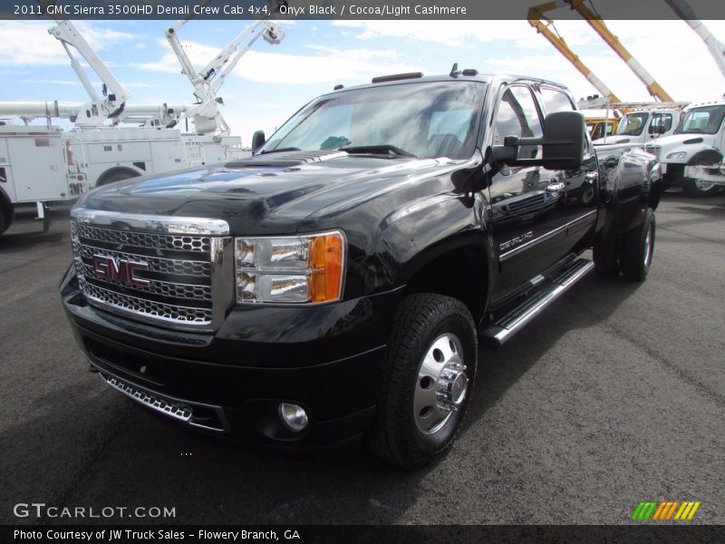 Onyx Black / Cocoa/Light Cashmere 2011 GMC Sierra 3500HD Denali Crew Cab 4x4