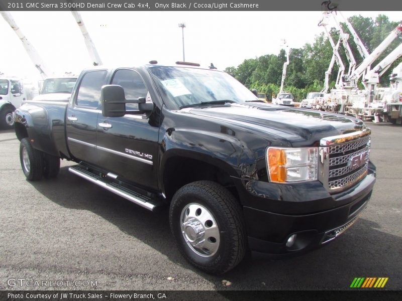 Onyx Black / Cocoa/Light Cashmere 2011 GMC Sierra 3500HD Denali Crew Cab 4x4