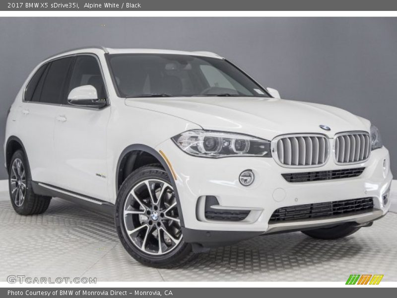 Alpine White / Black 2017 BMW X5 sDrive35i