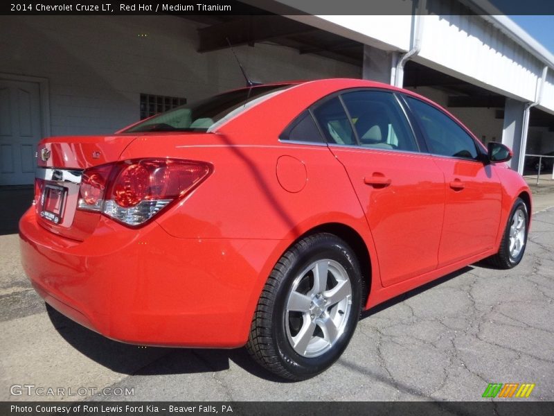 Red Hot / Medium Titanium 2014 Chevrolet Cruze LT