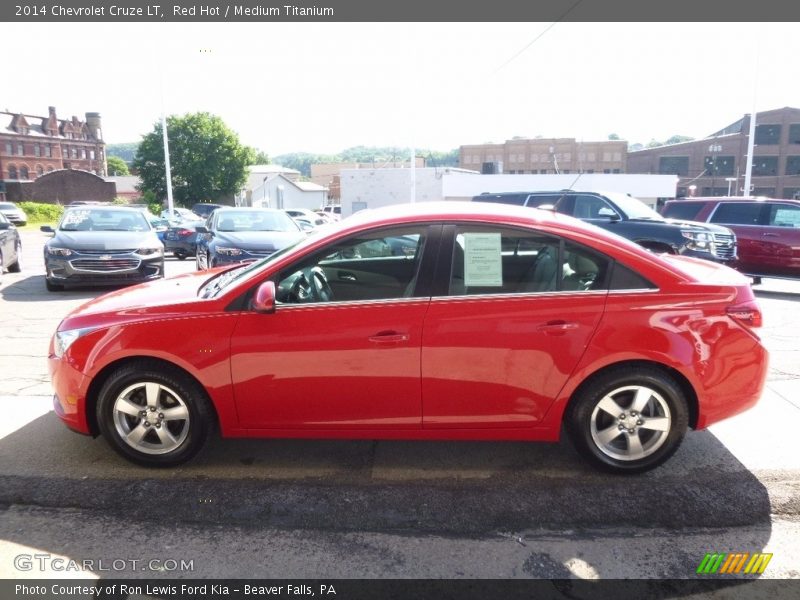 Red Hot / Medium Titanium 2014 Chevrolet Cruze LT