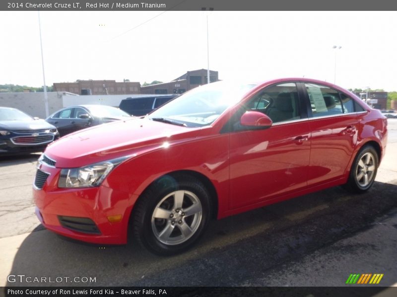 Red Hot / Medium Titanium 2014 Chevrolet Cruze LT
