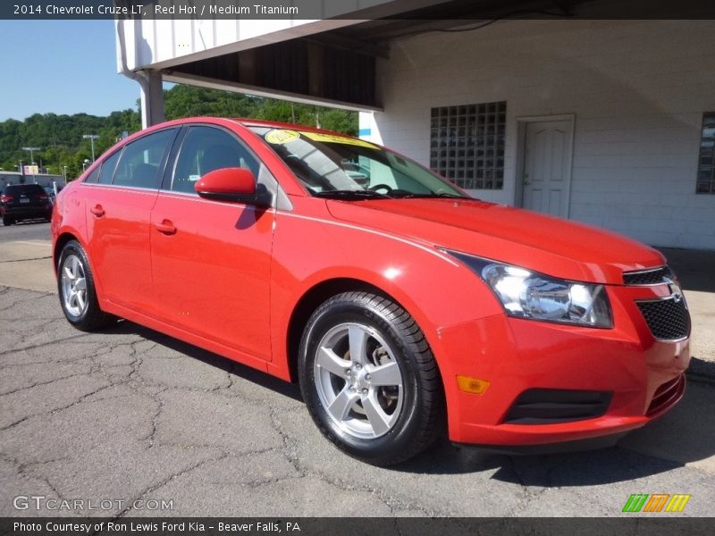 Red Hot / Medium Titanium 2014 Chevrolet Cruze LT