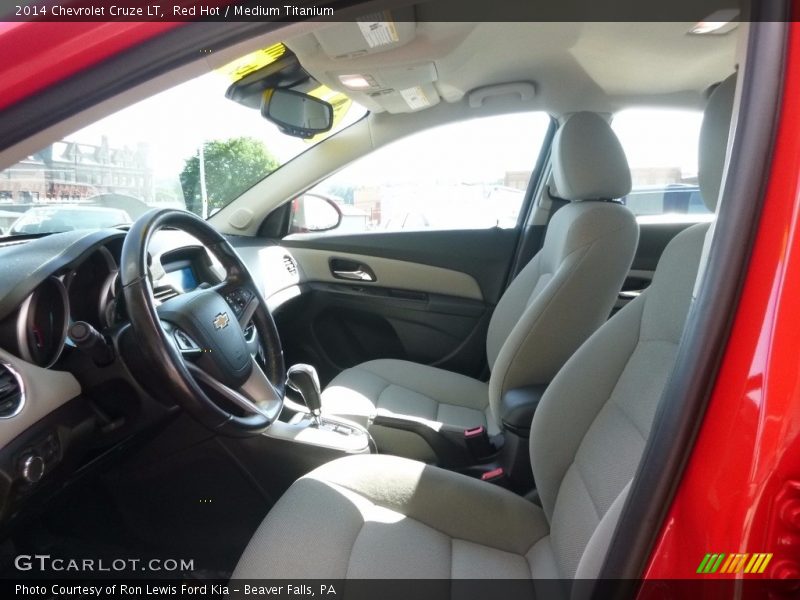 Red Hot / Medium Titanium 2014 Chevrolet Cruze LT