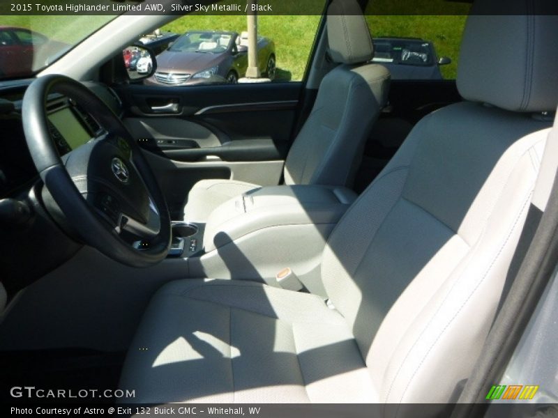 Silver Sky Metallic / Black 2015 Toyota Highlander Limited AWD