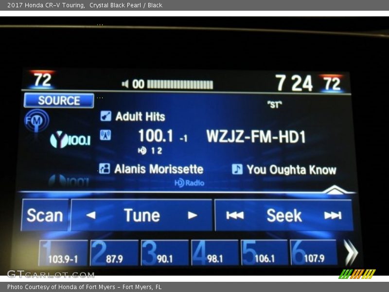 Crystal Black Pearl / Black 2017 Honda CR-V Touring