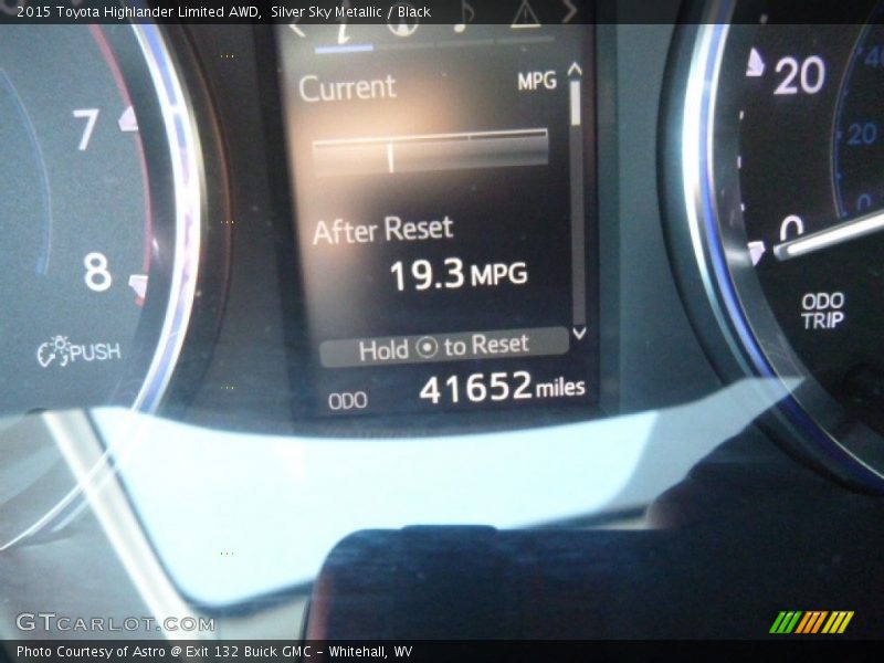 Silver Sky Metallic / Black 2015 Toyota Highlander Limited AWD