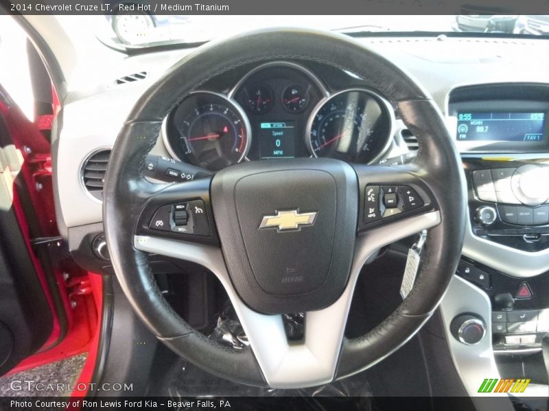 Red Hot / Medium Titanium 2014 Chevrolet Cruze LT